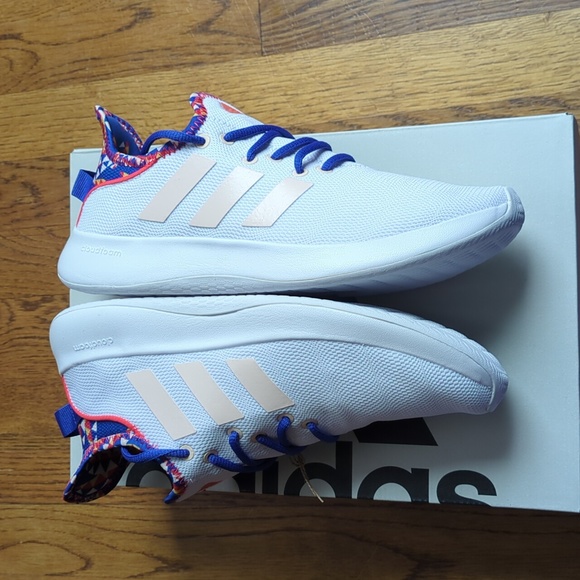NIB FARM Rio Cloudfoam Pure SPW Shoe Adidas Collaboration Women's Size 9 White - Picture 8 of 14